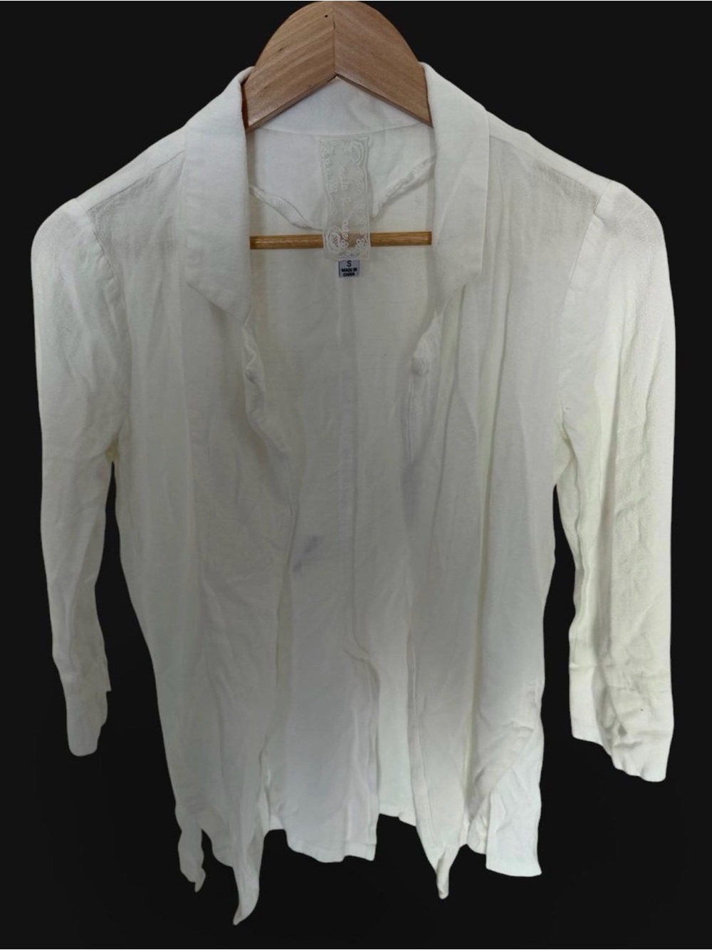 Sadie & Sage Women's Cream Open-Front Lightweight Blazer